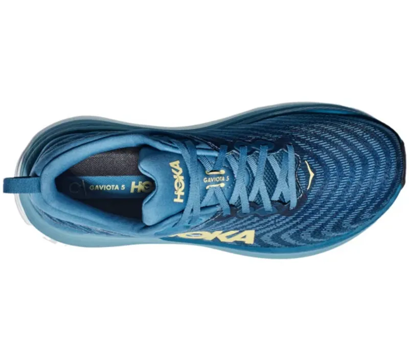 Hoka One One Men's Gaviota 5 Running Shoes Bluesteel/Stone Blue-5